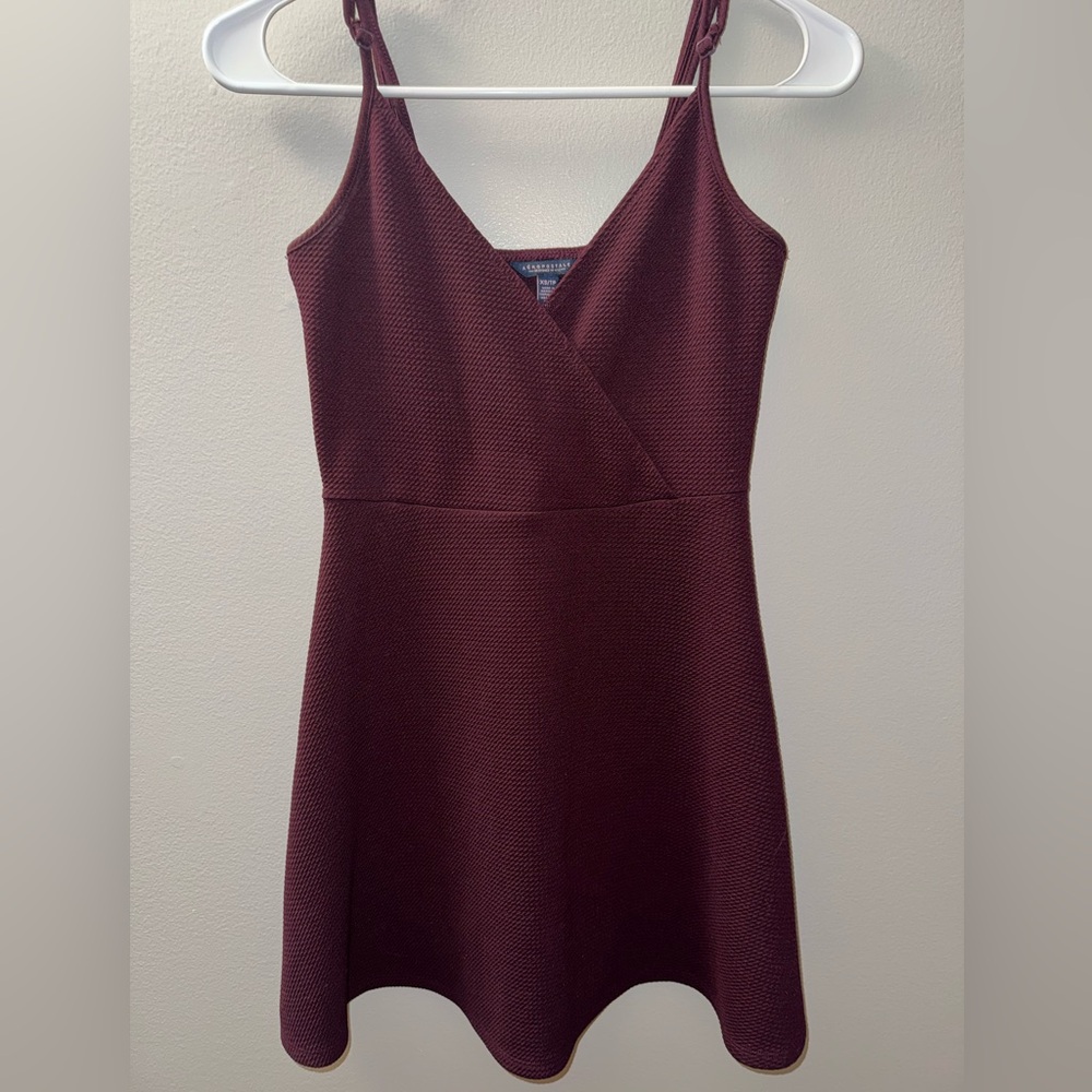 Aeropostale Deep Burgundy Mini Dress